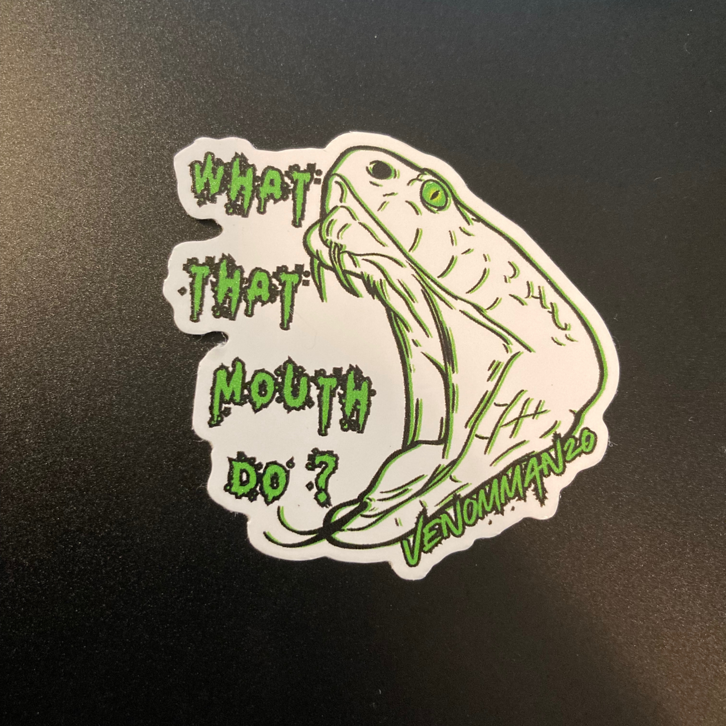 What That Mouth Do? 2" Waterproof Sticker