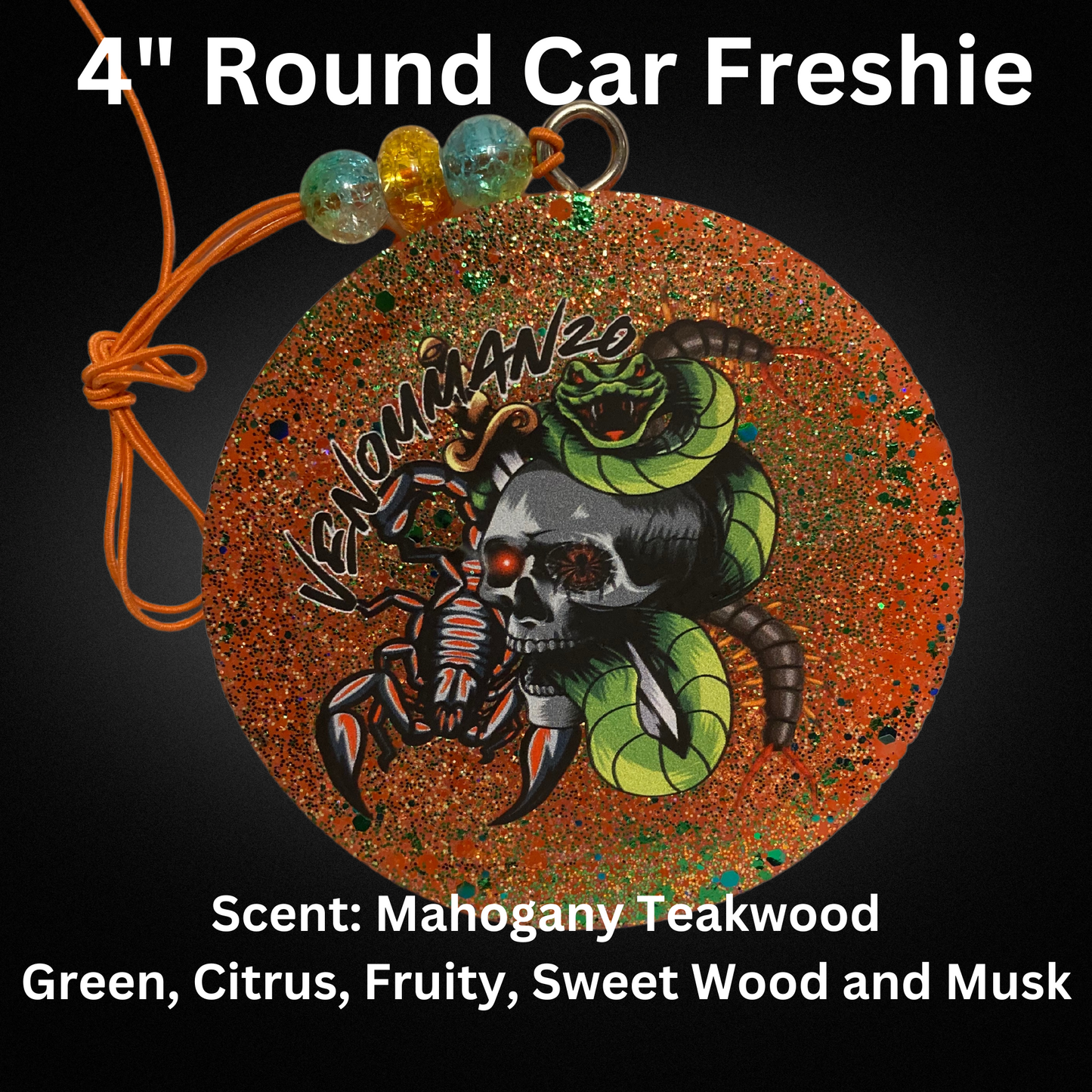 4" Round Car Freshie