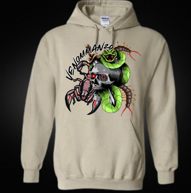 Venomman20 Featuring Snake, Scorpion and Centipede Unisex Hoodie