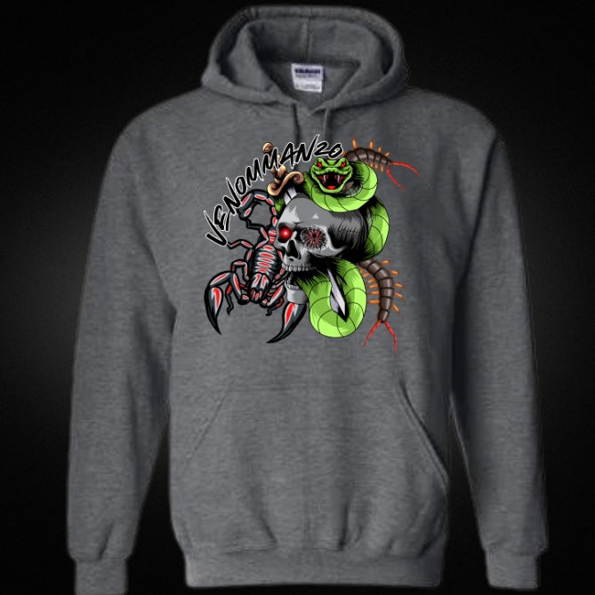 Venomman20 Featuring Snake, Scorpion and Centipede Unisex Hoodie