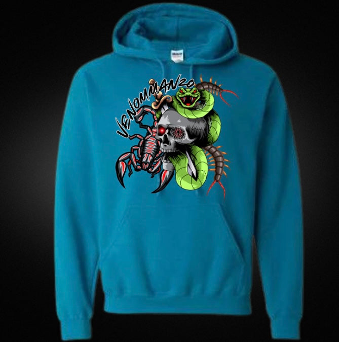 Venomman20 Featuring Snake, Scorpion and Centipede Unisex Hoodie