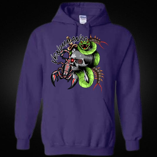 Venomman20 Featuring Snake, Scorpion and Centipede Unisex Hoodie