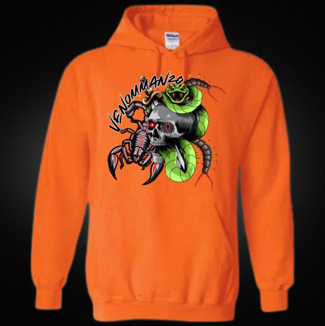 Venomman20 Featuring Snake, Scorpion and Centipede Unisex Hoodie