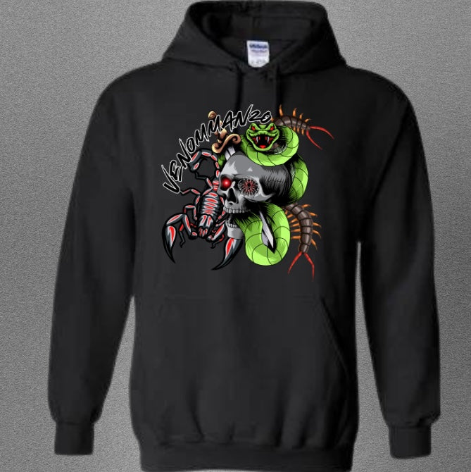 Venomman20 Featuring Snake, Scorpion and Centipede Unisex Hoodie