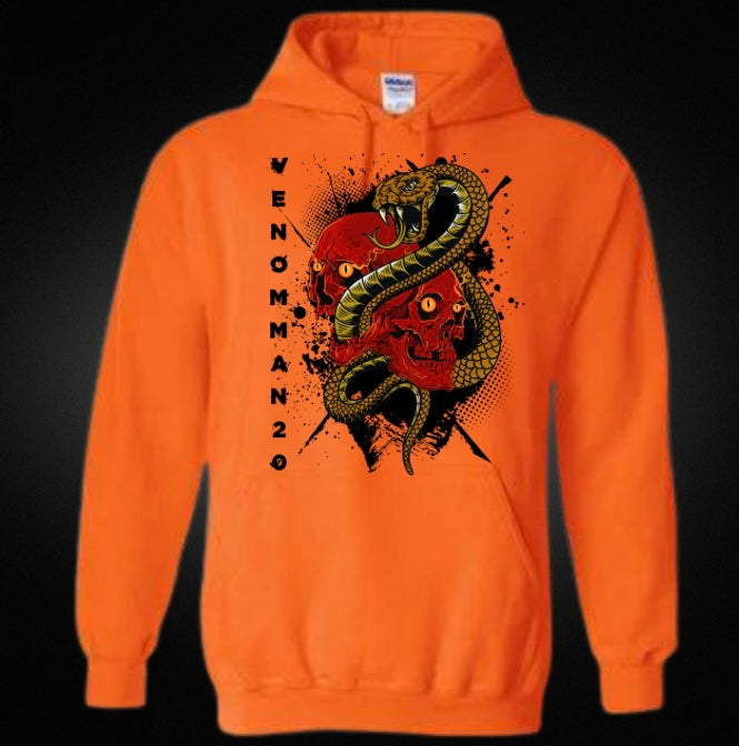 Venomman20 Featuring Cobra and Skulls Unisex Hoodie