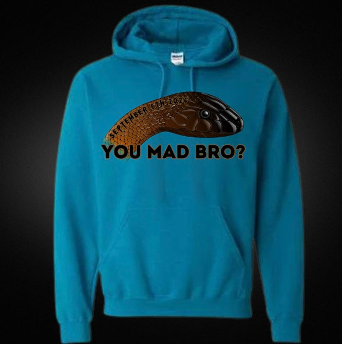 You Mad Bro? Featuring Inland Taipan Unisex Hoodie