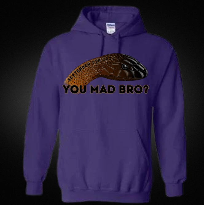 You Mad Bro? Featuring Inland Taipan Unisex Hoodie