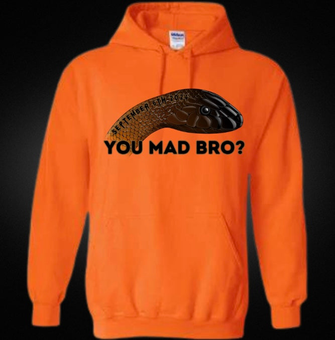 You Mad Bro? Featuring Inland Taipan Unisex Hoodie