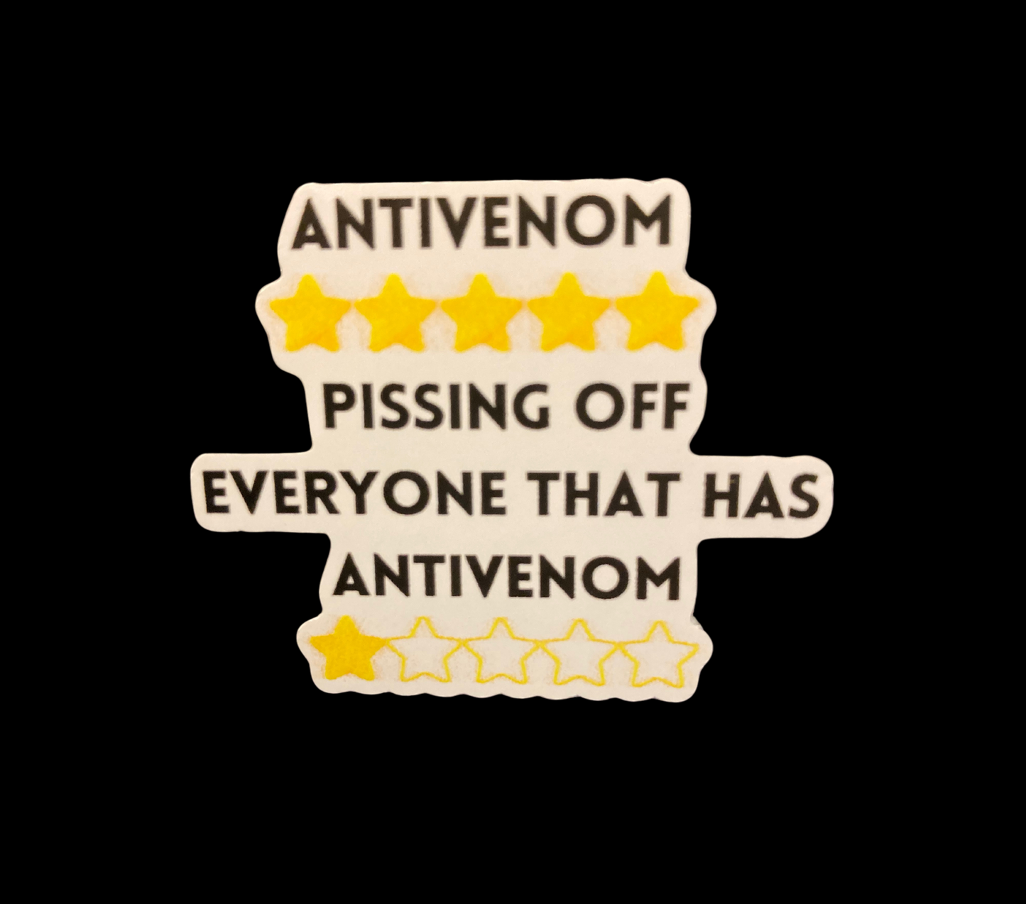 Antivenom 5 Stars 2" Waterproof Sticker